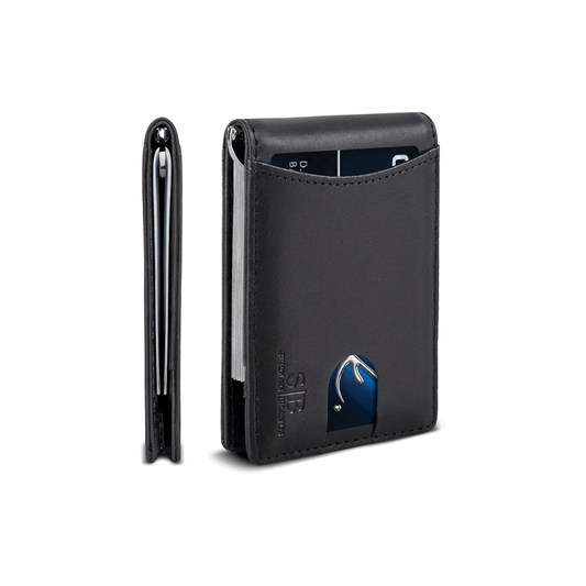 Serman Brands RFID Blocking Slim Bifold Genuine Leather | CMAN