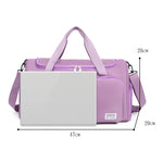 Women's Oxford Utility Yoga Gym Bag Large Capacity Crossbody
