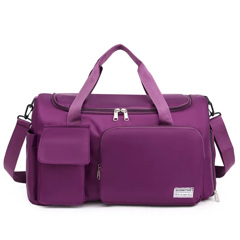 Women's Oxford Utility Yoga Gym Bag Large Capacity Crossbody