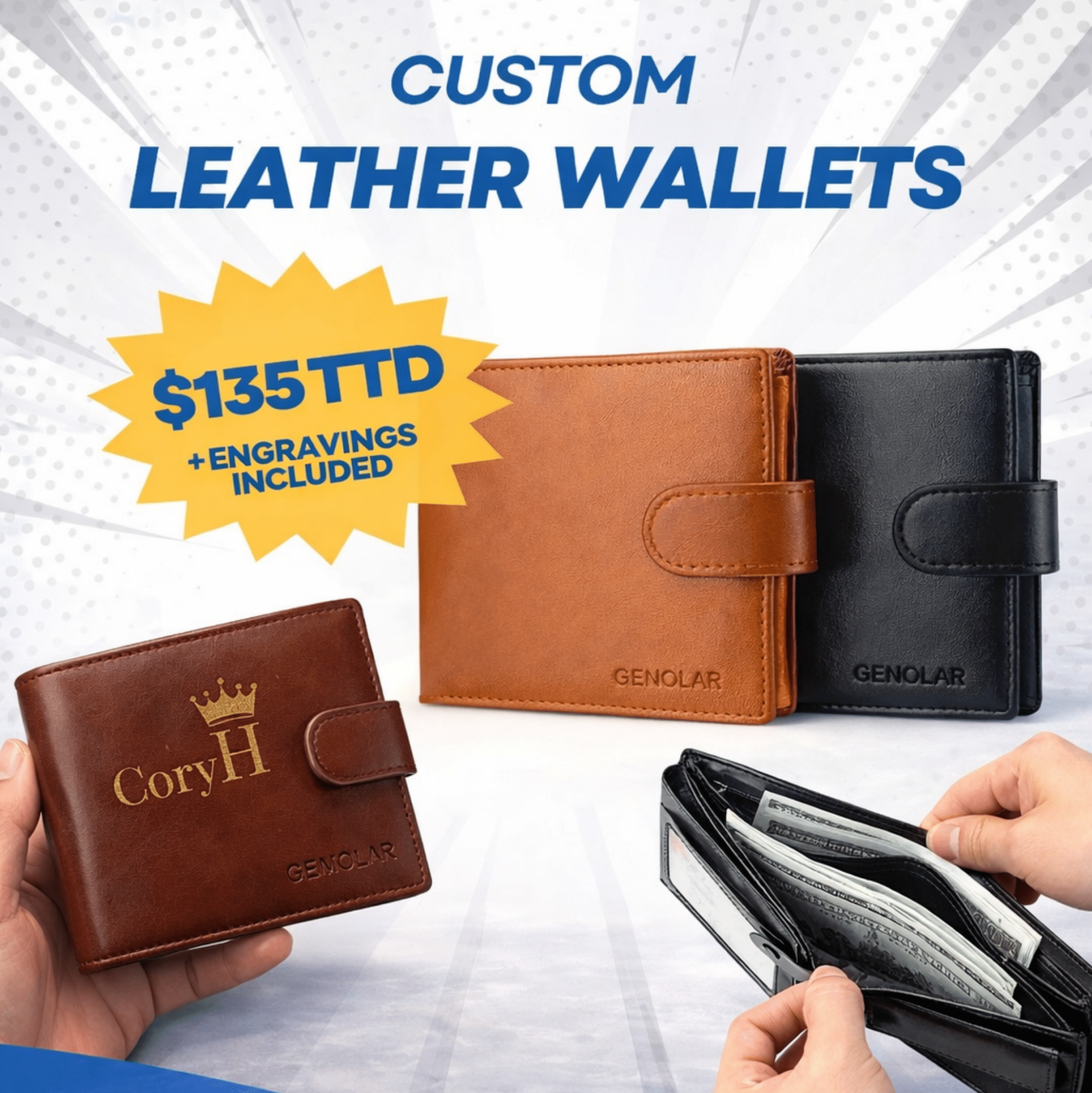 Custom Leather Wallets