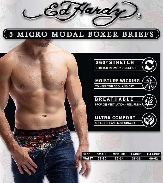 ED HARDY Men's Boxer Briefs | CMAN