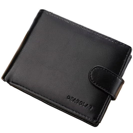 Men Leather Bi-Fold Wallet