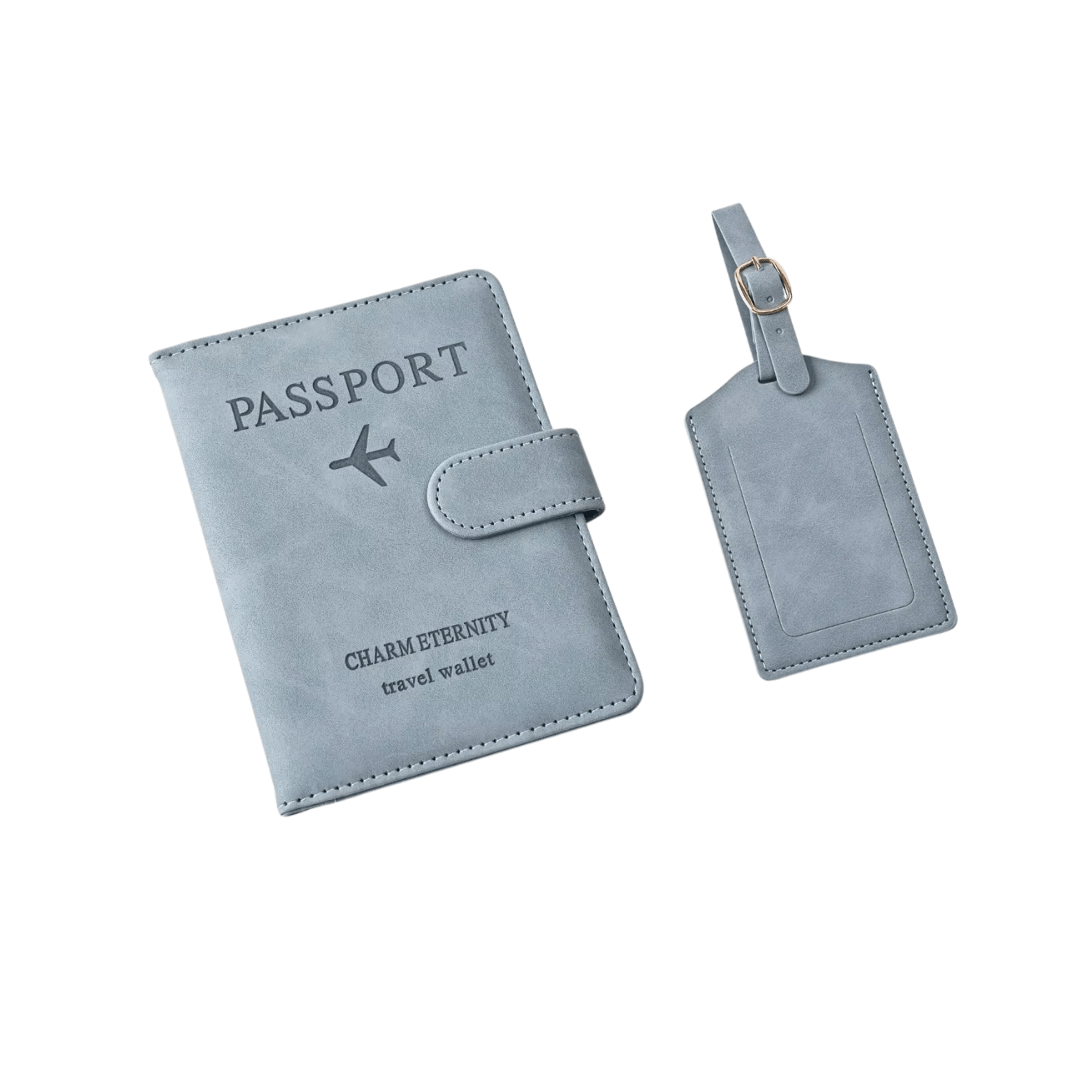 Leather Passport Holder w/ Luggage Tag | CMAN