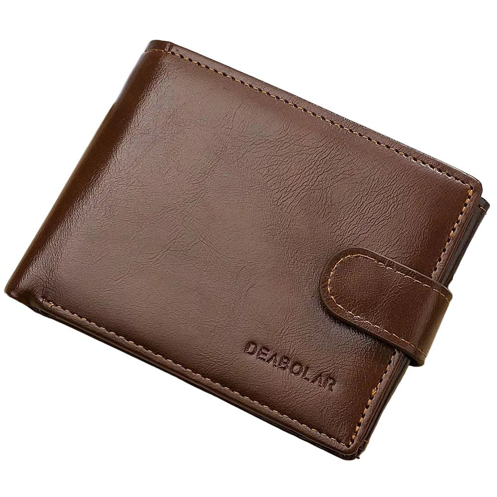 Men Leather Bi-Fold Wallet
