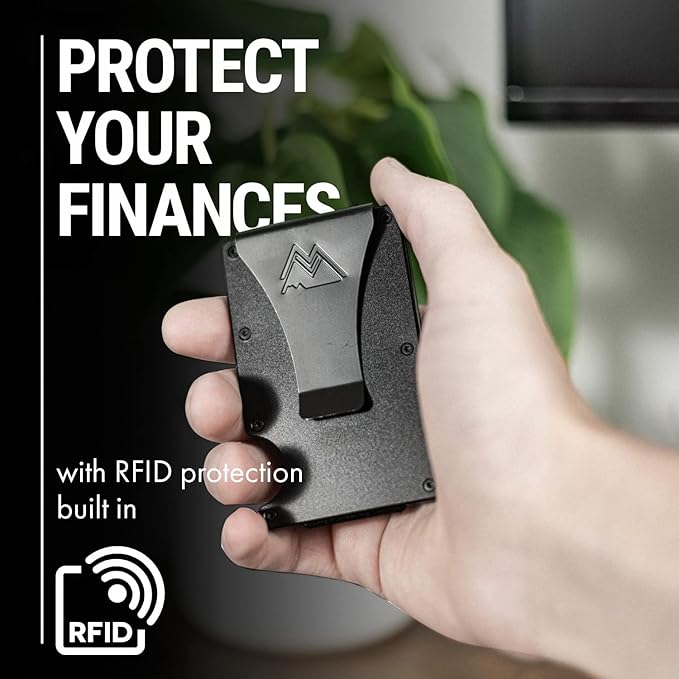 Mountain Voyage Minimalist Wallet for Men & Women with Money Clip | CMAN