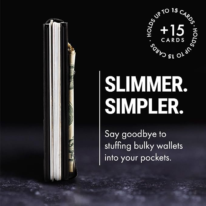 Mountain Voyage Minimalist Wallet for Men & Women with Money Clip | CMAN