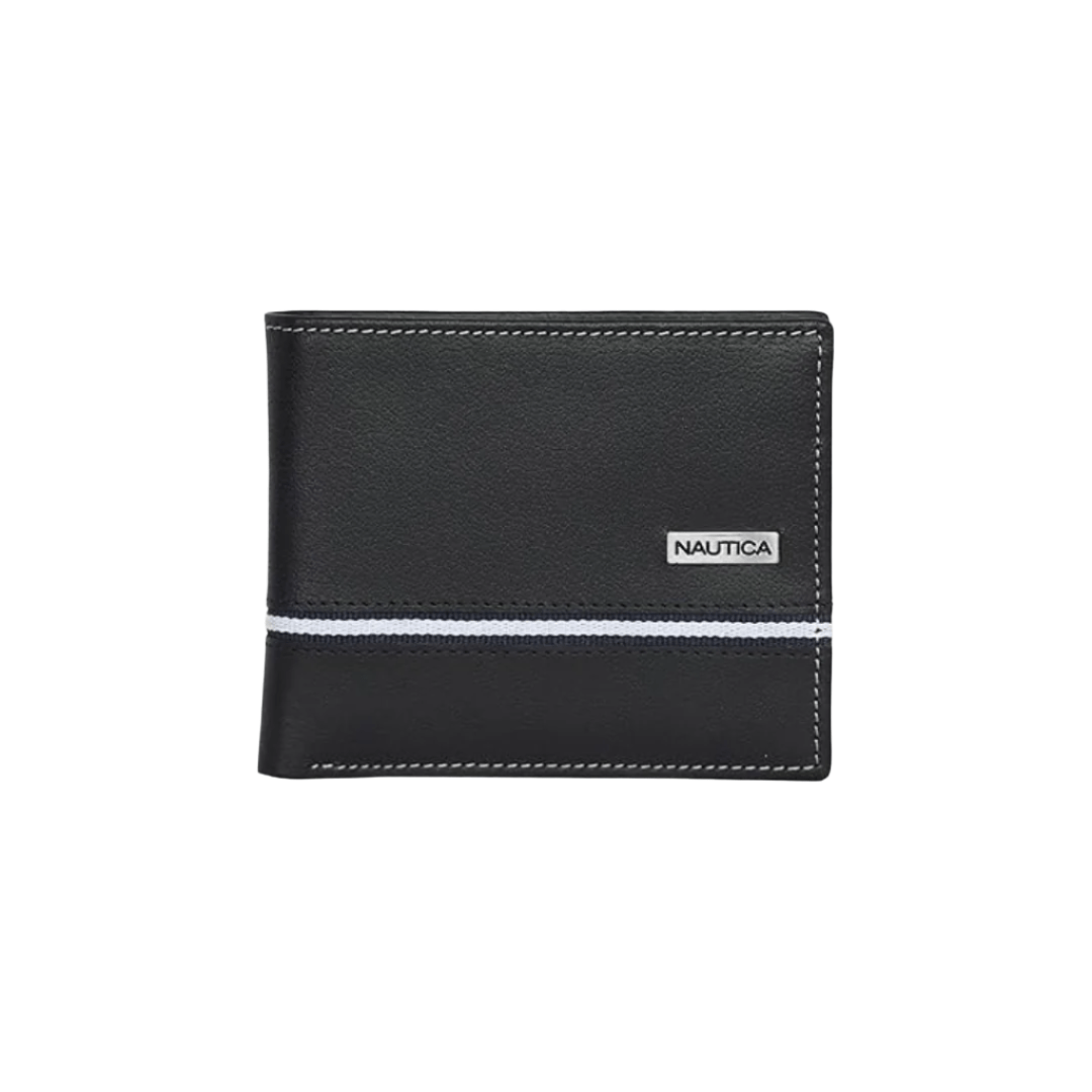 Nautica Men's Classic Leather Bifold RFID Wallet | CMAN