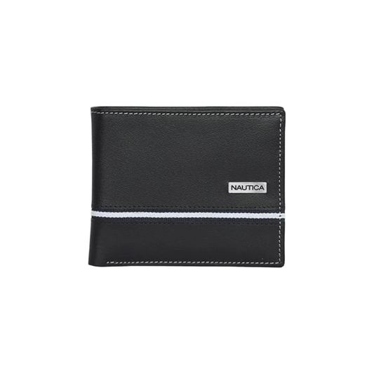 Nautica Men's Classic Leather Bifold RFID Wallet | CMAN
