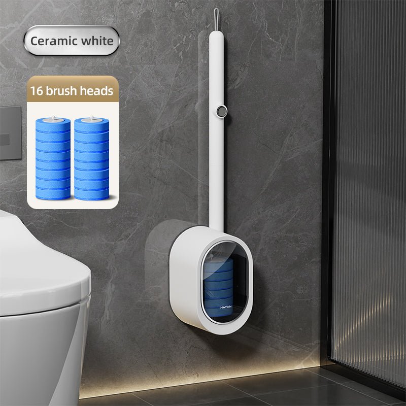 Disposable Toilet Brush with Replaceable Heads