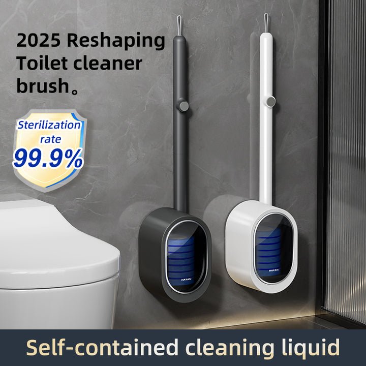 Multi Functional Bathroom Cleaning Tool Ecofriendly Scrubber Cleaner One-Push Replaceable Head Disposable Toilet Brush