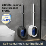 Multi Functional Bathroom Cleaning Tool Ecofriendly Scrubber Cleaner One-Push Replaceable Head Disposable Toilet Brush