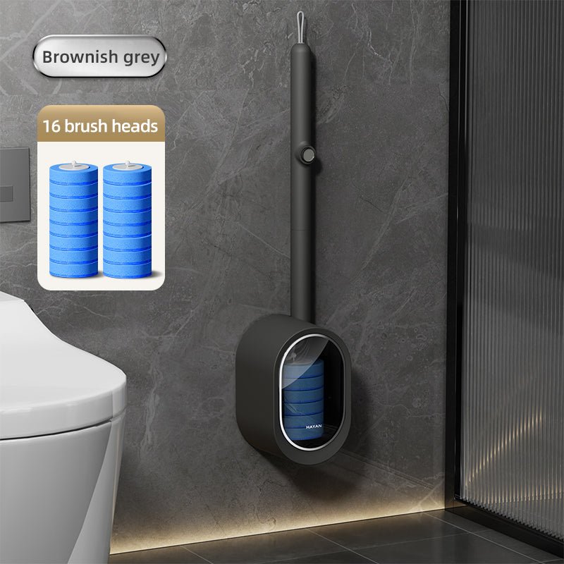 Disposable Toilet Brush with Replaceable Heads
