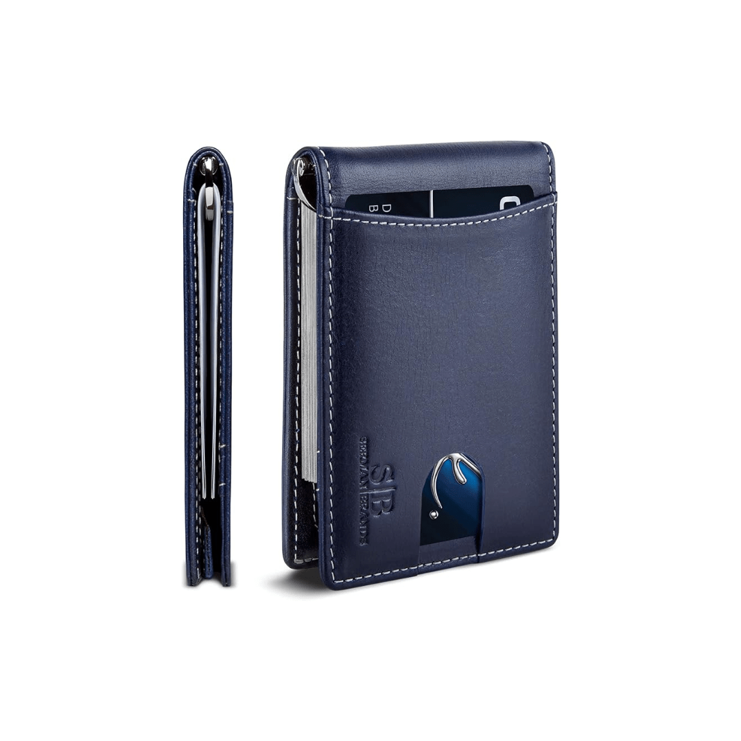 Serman Brands RFID Blocking Slim Bifold Genuine Leather | CMAN