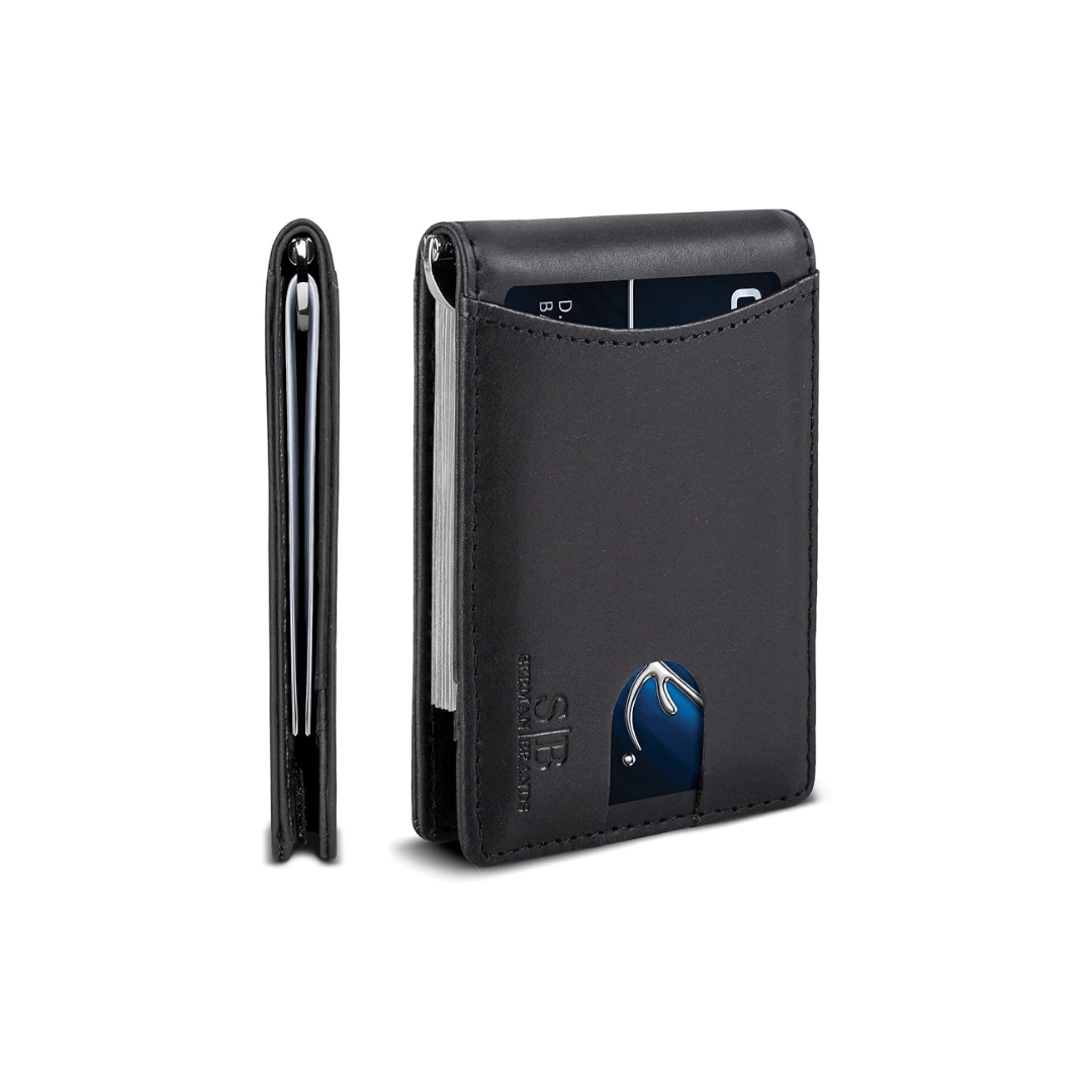 Serman Brands RFID Blocking Slim Bifold Genuine Leather | CMAN