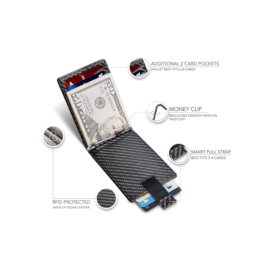 Serman Brands RFID Blocking Slim Bifold Genuine Leather | CMAN