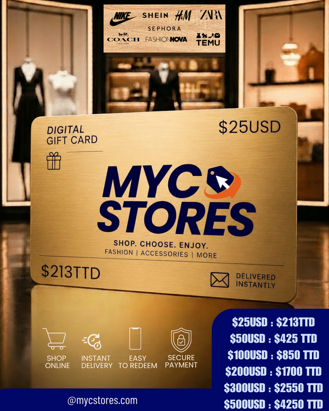 Shopper's Gift Cards