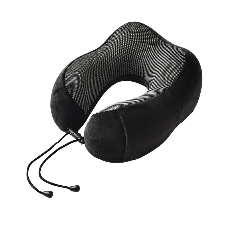 Travel Neck Pillow & Eye Mask Combo w/ Memory Foam