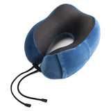 Travel Neck Pillow & Eye Mask Combo w/ Memory Foam