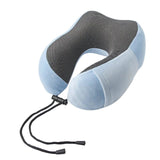 Travel Neck Pillow & Eye Mask Combo w/ Memory Foam