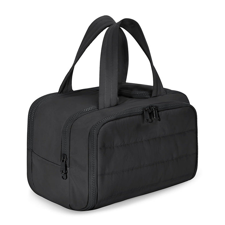 D5490 Crush Toiletry Bag for Women Cosmetic Makeup Organizer Wide-open Puffy Travel Toiletry Bag